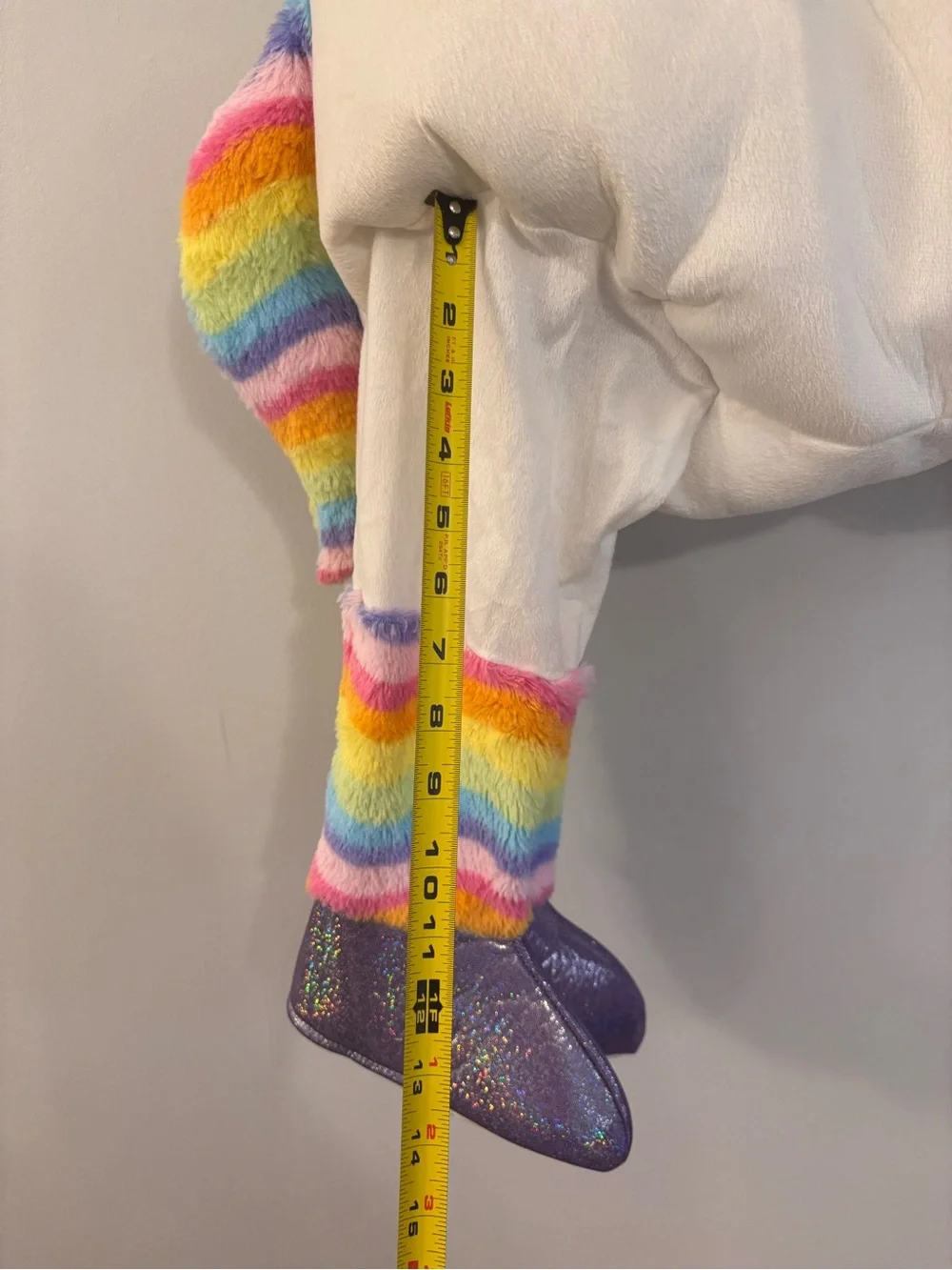 Rainbow Unicorn Plush Riding Halloween Costume Spirit Child One Size 3-6 Years